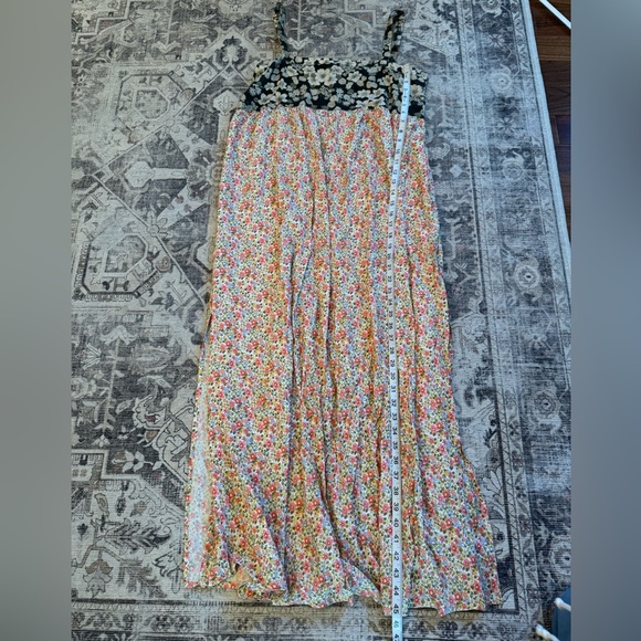 Natural Life Patti Side Slit Floral Maxi Dress. Size Medium - Picture 7 of 9
